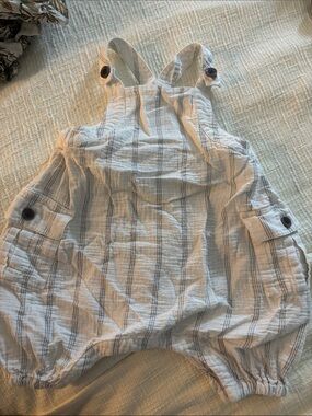 Banana Republic Blue and White Striped Kids Romper